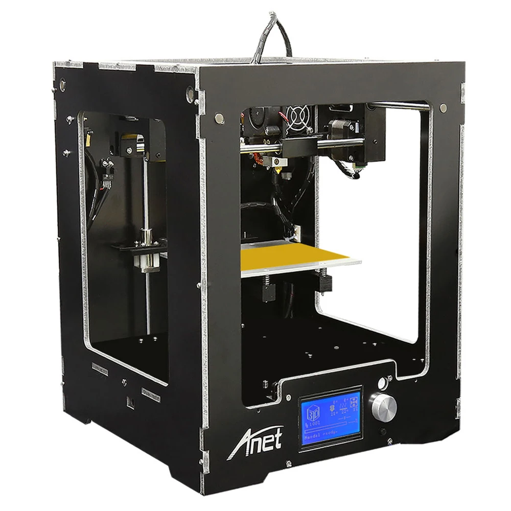 Anet A3 3d принтер 150x150x150 мм Высокая точность полностью алюминиевая пластиковая