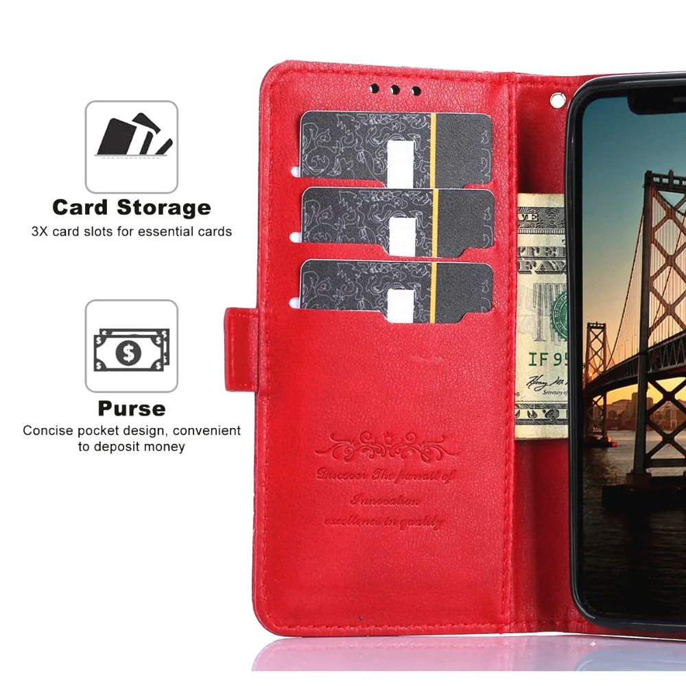Case For Huawei Honor 8X Cases Cover Luxury Flip Magnetic Wallet Leather On Coque 8 X Card Slot |