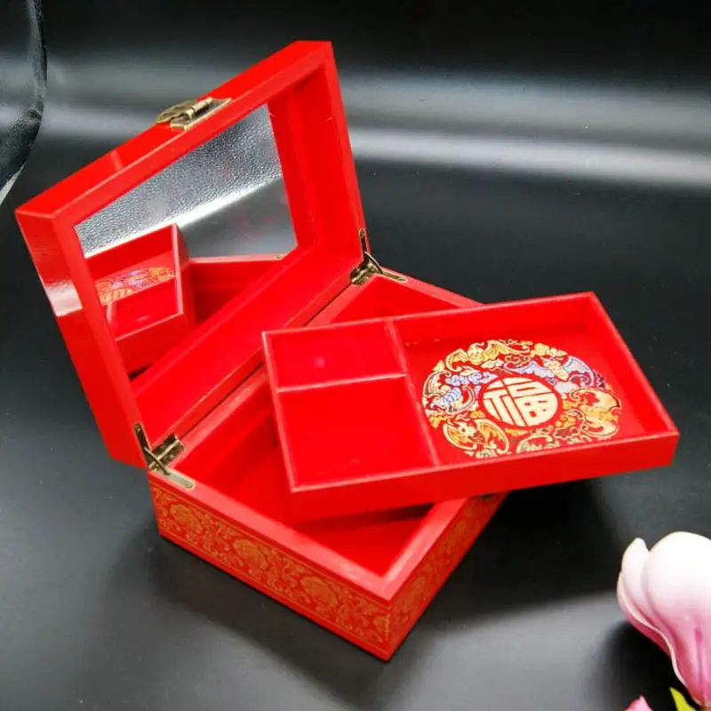 Шкатулка для ювелирных изделий Античные коробки хранения китайские лаки Лаки с