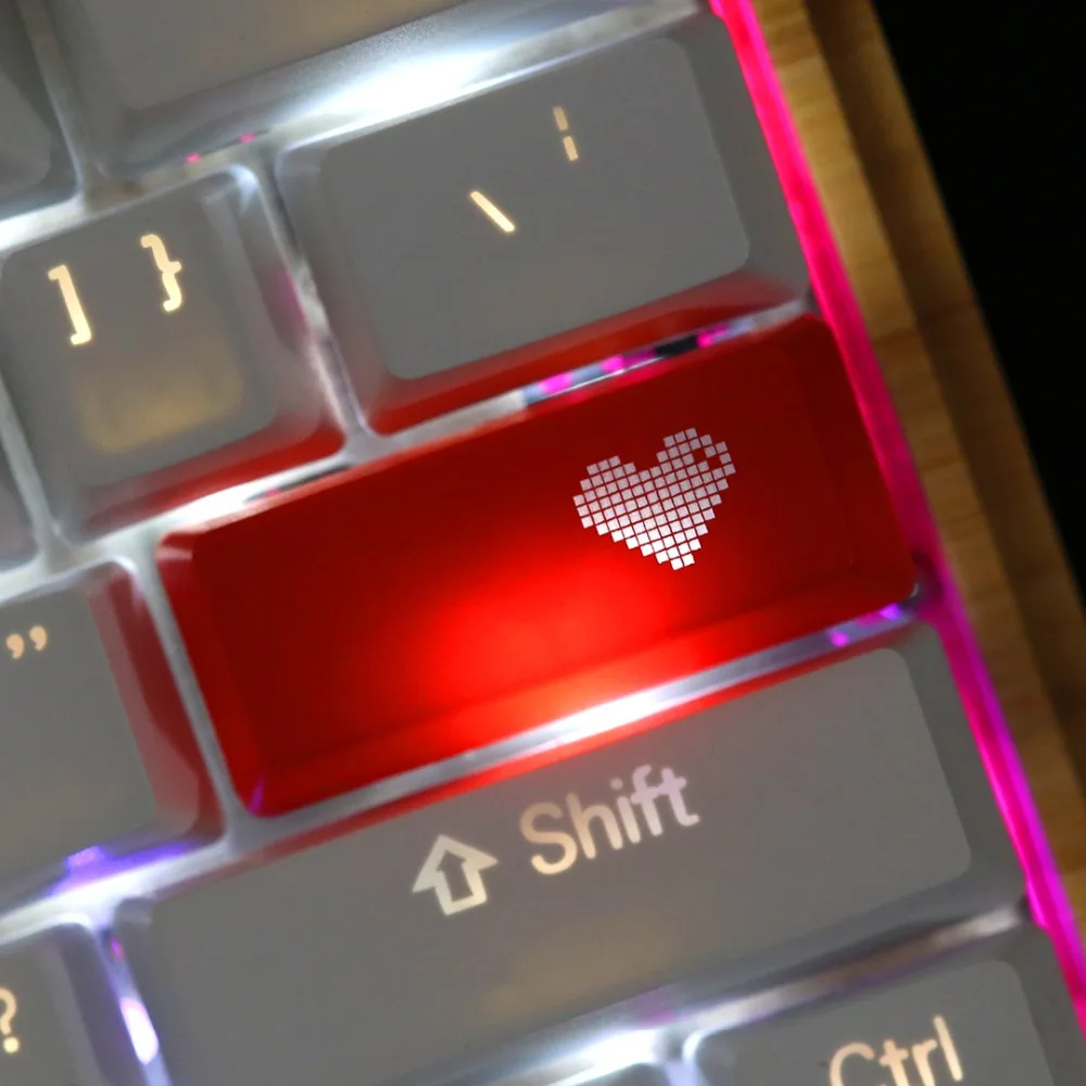 KBDfans красный пиксель любовь keycap esc введите ключ oem высоко ABS материал ключ