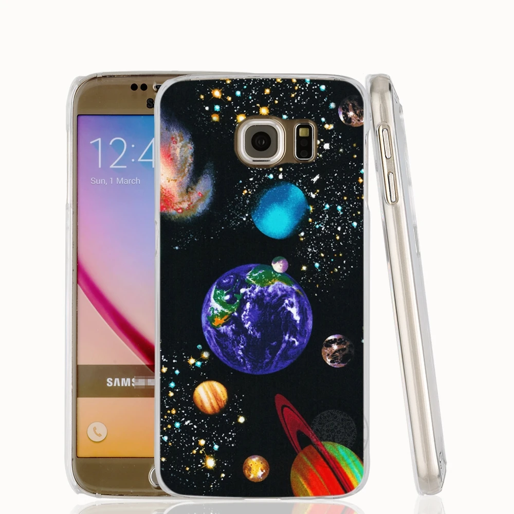 HAMEINUO чехол для сотового телефона с изображением космоса Луны Samsung Galaxy S7 edge PLUS S8 S6 S5