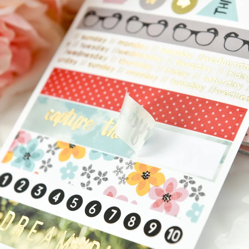 

ZFPARTY Here and Now Self- adhesive Sticker for Scrapbooking/ DIY Crafts/ Card Making Decoration