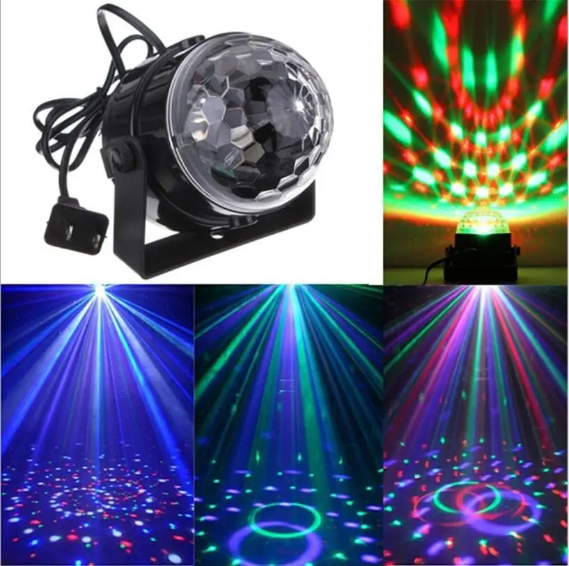 110 В 220 мини RGB LED хрустальный магический шар сценический эффект светильник лампа
