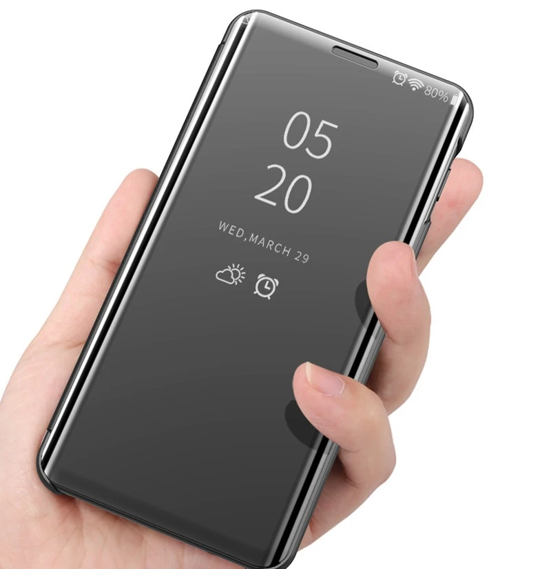 Умный зеркальный флип-чехол для телефона для Xiaomi Redmi 4x 6A 5A GO S2, кожаный чехол для телефона Xiaomi Redmi 5 plus 6 pro 7 redmi 5a чехол книжка, задняя крышка