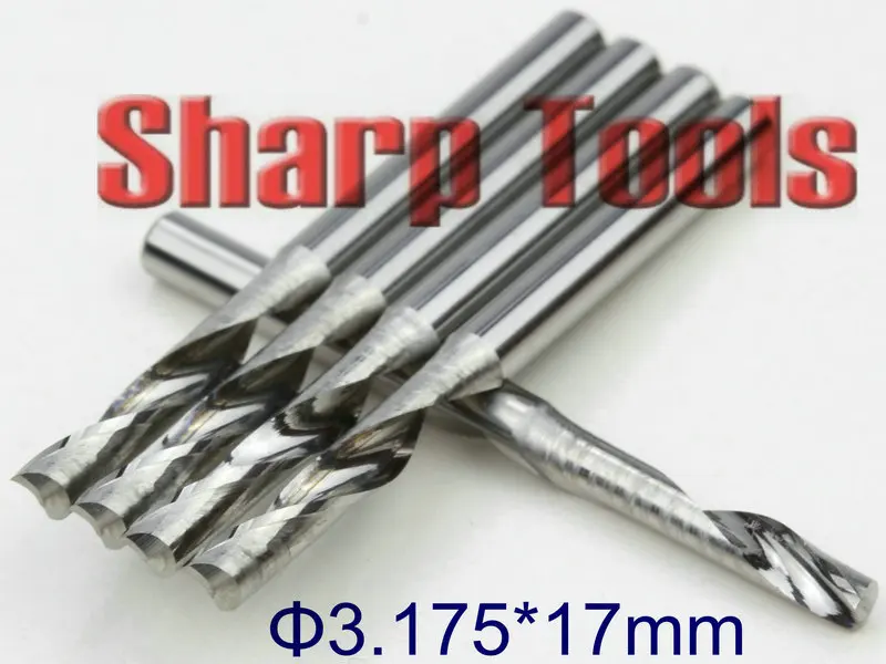 3 175*17 мм вольфрамовые долота карбидные мельницы концевые фрезы 1 Флейта на