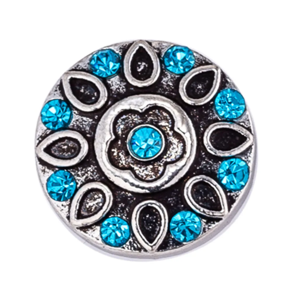 Кнопка застежка 18 мм Стразы застежки для фотографий Имбирные ювелирных изделий с