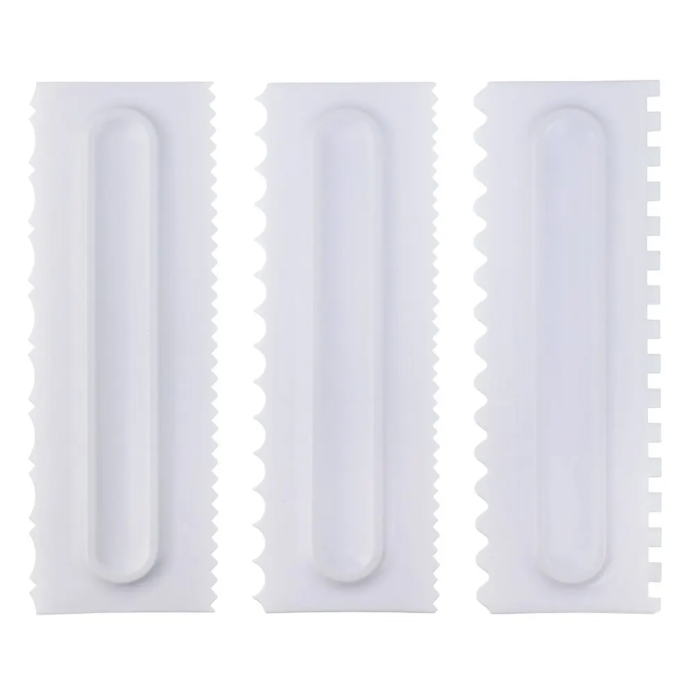 3pcs Пластиковый круглый поворотный стол для торта, вращающаяся противоскользящая подставка для торта, инструмент для выпечки «сделай сам», кухонный инструмент, принадлежности для выпечки - Цвет: 3pcs