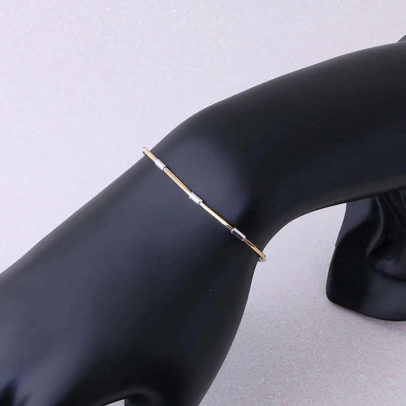 Любовный монолог модный серебряный цвет и золотой 2 цвета сплайсинга браслеты