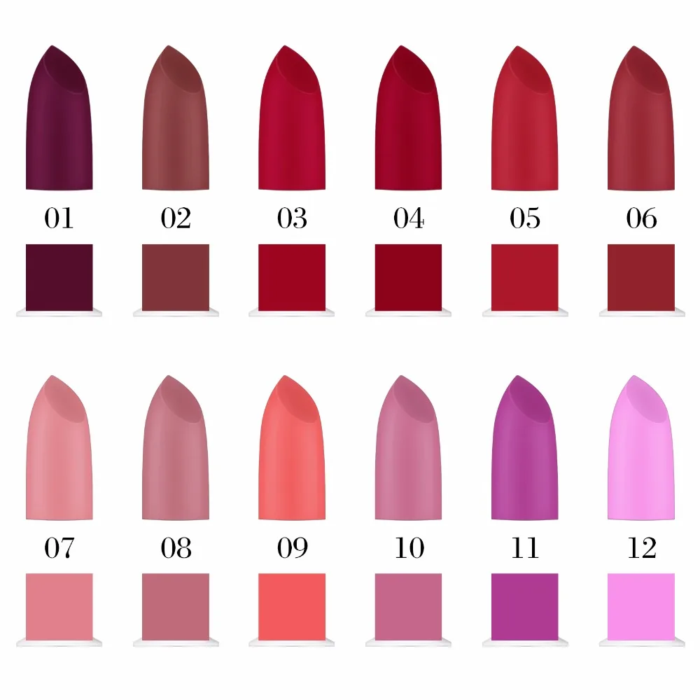 Фирменная Новинка матовая помада составляют 12 Цветов Губы длительный