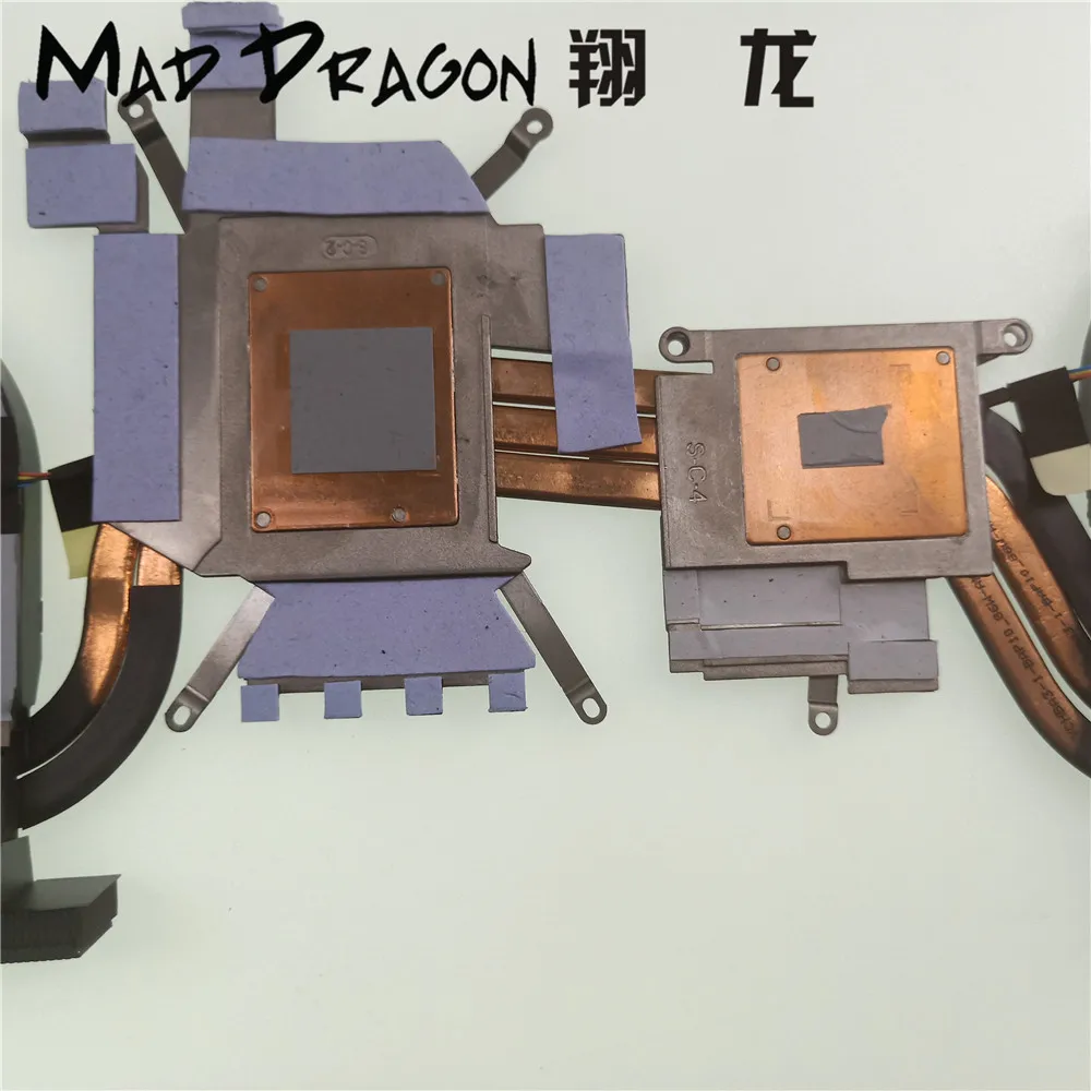 MAD DRAGON бренд ноутбука процессор/графика охлаждения радиатора Вентилятор в сборе для Dell Alienware 15 R3 GTX1080M GTX1070M 0WH4R5 WH4R5
