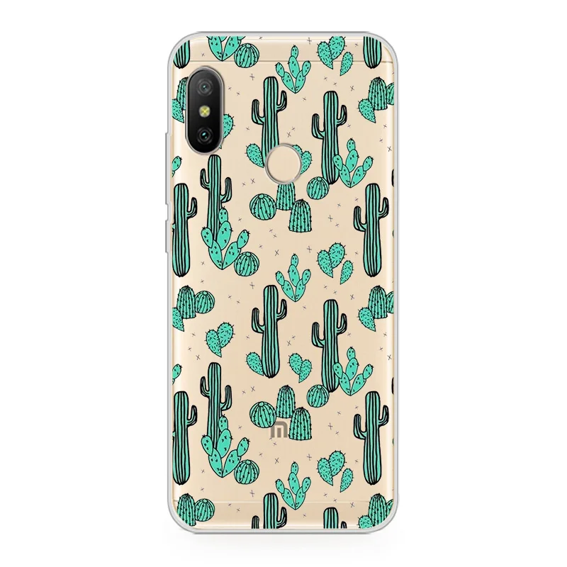 ciciber Phone Case for Xiaomi Redmi Note 7 6 5 5A 4 4X 3 Pro Soft TPU Back Cover S2 5Plus 6A 4A 3S Y1 Lite 6Pro Cactus |