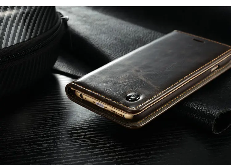 CaseMe чехол для iPhone 6 S/6 уникальных R64 кожаный Магнитный Флип Бумажник Дизайн с
