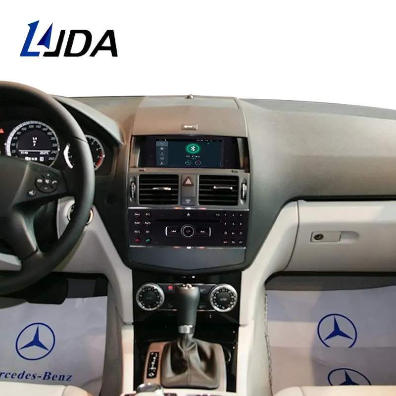Автомобильный DVD плеер LJDA 1 Din Android 10 0 для Mercedes Benz C200 C180 W204 2007 2010 Wi Fi мультимедийный
