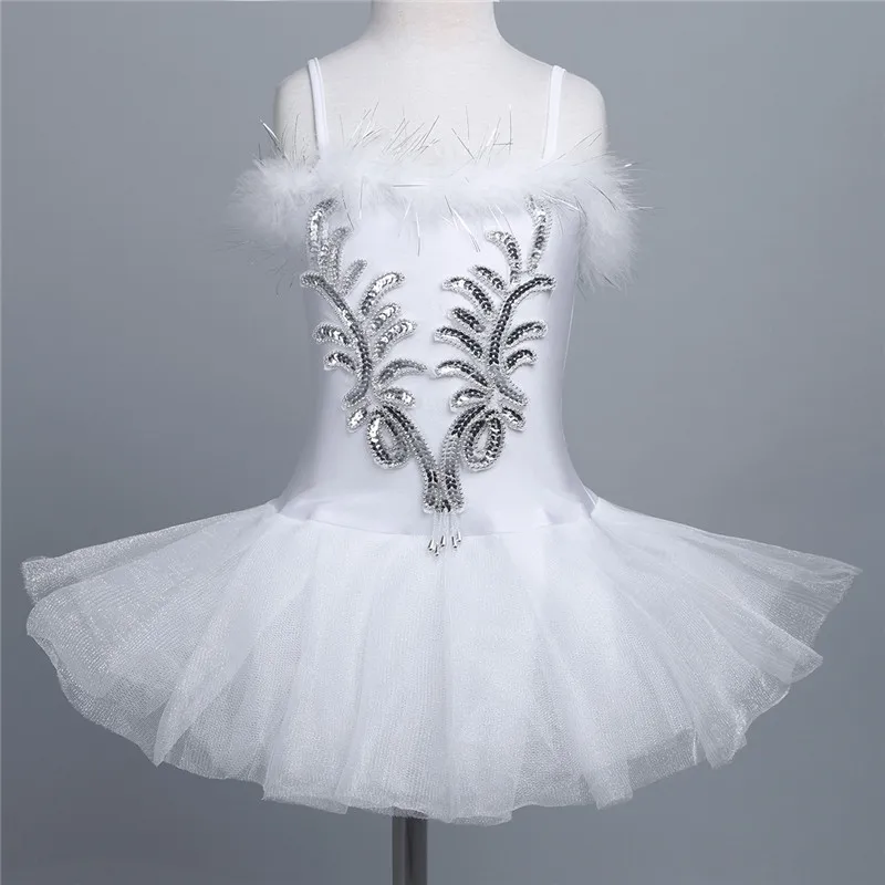 Профессиональный Белый Лебединое озеро Балет Костюм с балетной юбкой для
