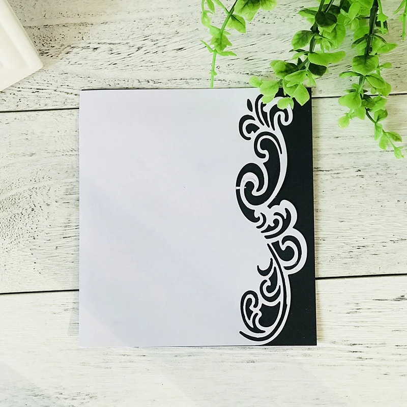 New Wave Lace Flower Metal Cutting Dies for Scrapbooking DIY Album Embossing Folder Paper Card Maker Template Stencils 172*54mm | Дом и сад