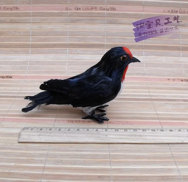 Маленькая милая игрушка Ласточка из полиэтилена и пуха кукла птичка подарок