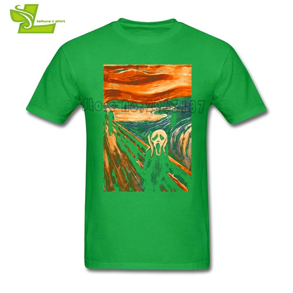 Edvard футболка с изображением мунч крика новинка Уникальные футболки для парней