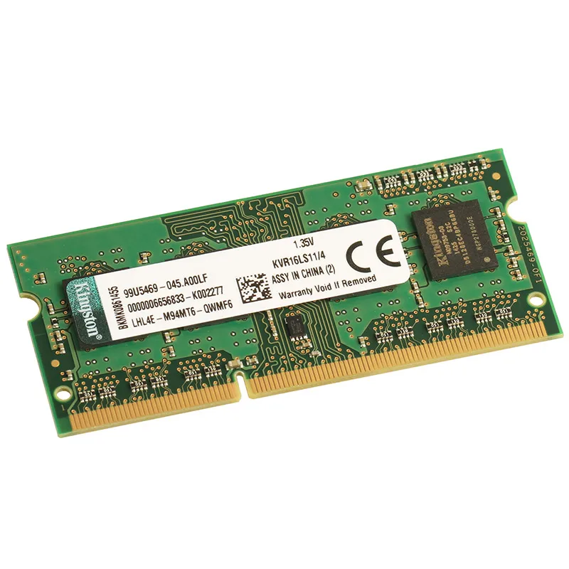 Kingston Рамс памяти ноутбука DDR3 1600 мГц 1 35 В 4 ГБ/8 ГБ | Компьютеры и офис