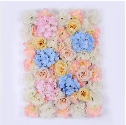 flowerwall and stand 2,4 м X 2,4 м романтическая искусственная Роза стена из гортензий с подставкой черная железная сложенная труба рамка с цветами для свадебной вечеринки декор - Цвет: flowerwall and stand