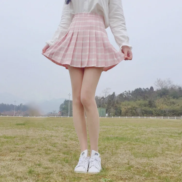 Harajuku Женская юбка в консервативном стиле, плиссированные юбки, японская Мини Милая школьная форма, Saia Faldas, Женская юбка Jupe Kawaii