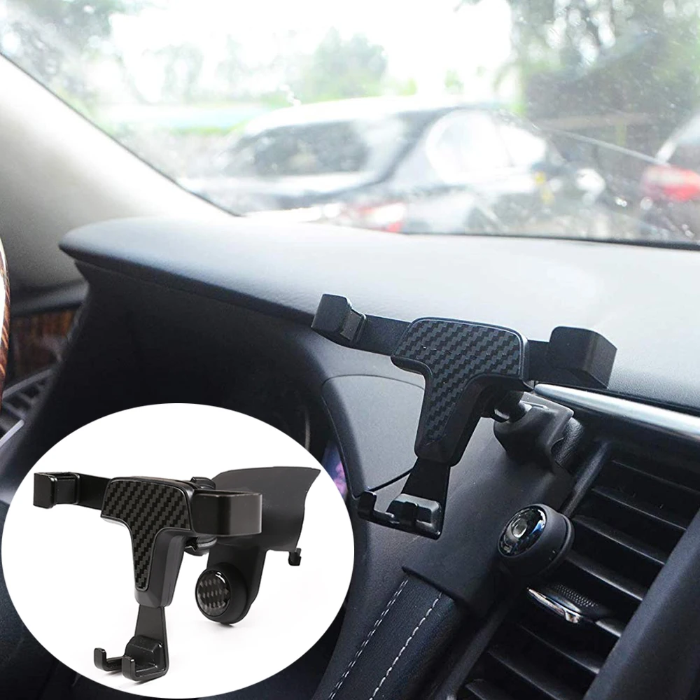 

ABS Carbon Fiber Style Mobile Phone Holder Trim for Toyota Land Cruiser 2016-2019 toyota phone accessories