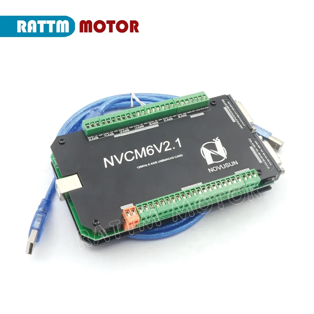 6 оси 200 кГц NVCM MACH3 USB движения Управление карта с Для фрезерный станок чпу шаговый