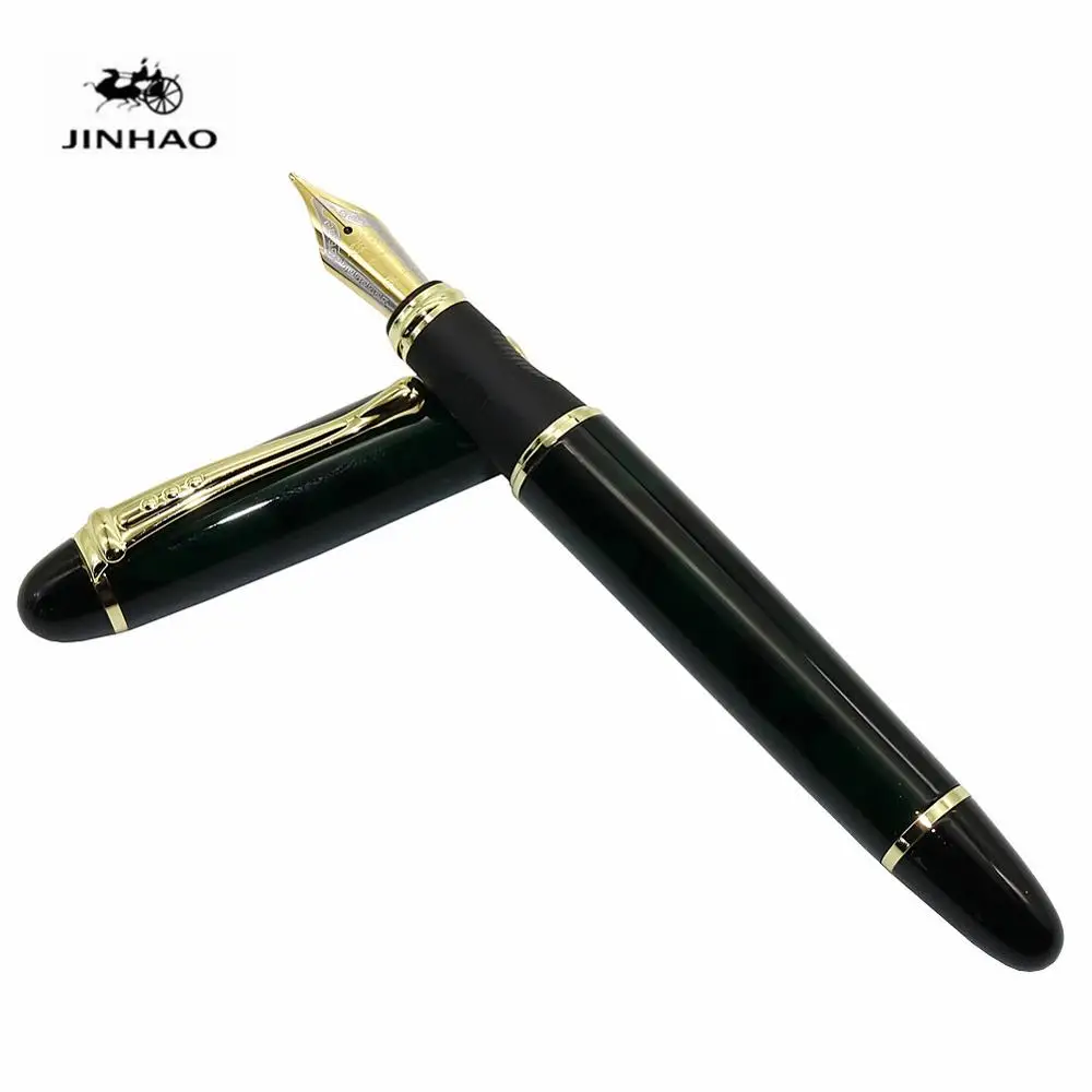dark green Jinhao X450 самопишущее перо полностью металлический золотой зажим роскошные ручки канцелярские принадлежности для студентов офисные школьные принадлежности - Цвет: dark green