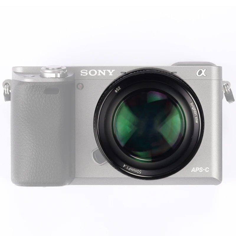 Brightin Star 50 мм F1.4 стандартный объектив MF с большой апертурой для Canon EOS M M100 M50 M10 M6 M5 M3 M2 M1
