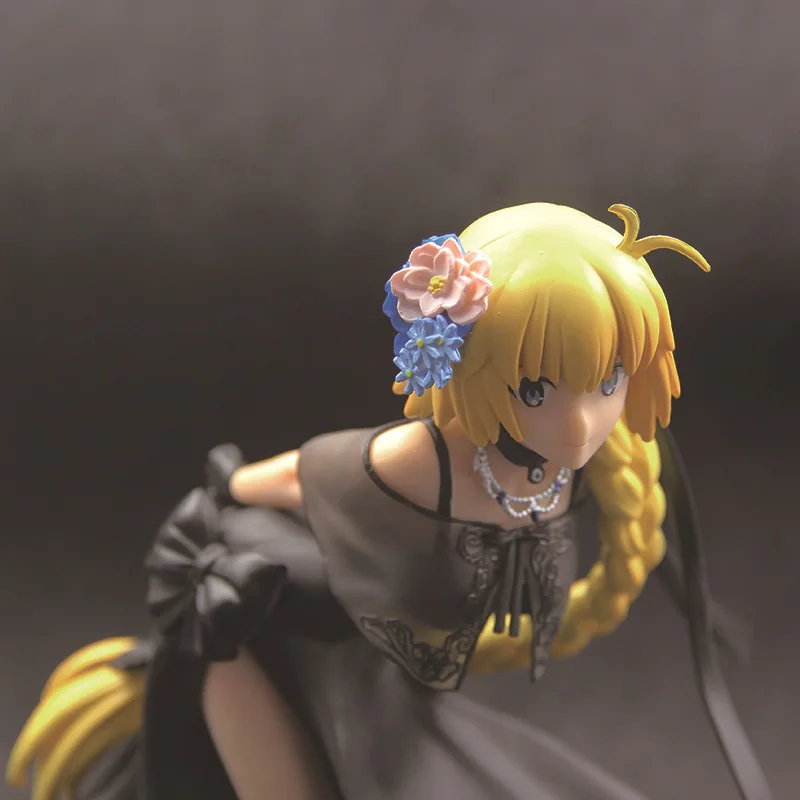 24 см японский Fate Grand Order Joan of Arc Saber Ghost платье версия модели ПВХ украшения аниме фигурка коллекция кукла Новинка