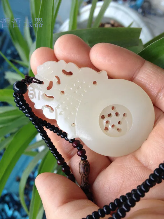 Ожерелье из натуральной афганской искусственной кожи резная подвеска в виде