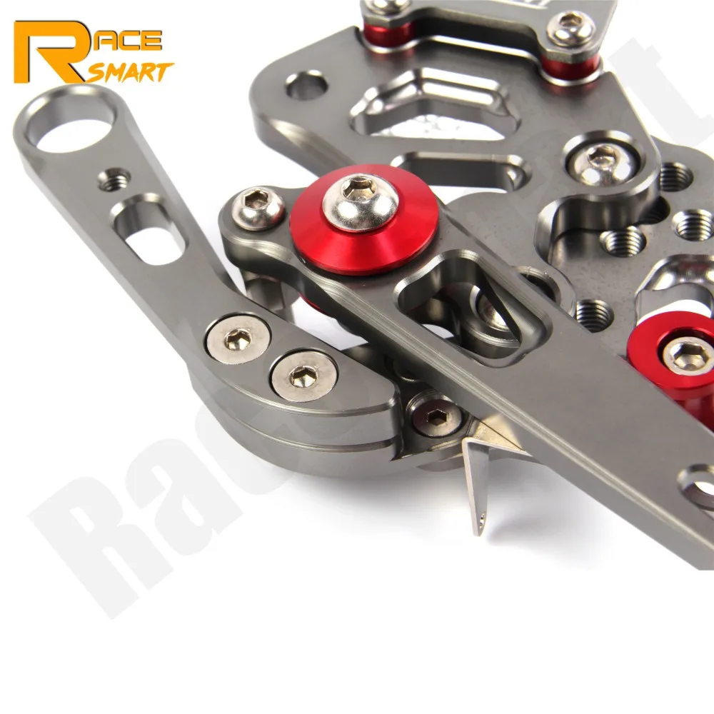 Для APRILIA RSV4 R/FACTORY 2009-2012 Задние подножки ног колышки педаль Аксессуары для мотоциклов ЧПУ Регулируемая Rearset подножки