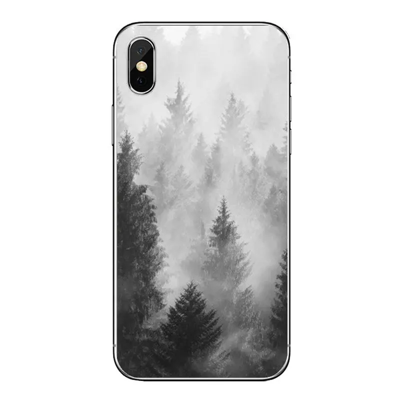 Мягкий прозрачный чехол для iPod Touch iPhone 4 4S 5 5S 5C SE 6 6S 7 8 X XR XS Plus MAX черный и белый цвета