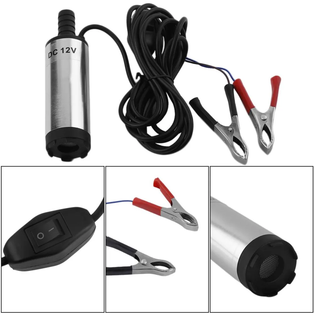 Мини Электрический масляный насос портативный топливный водяной с фильтрующей