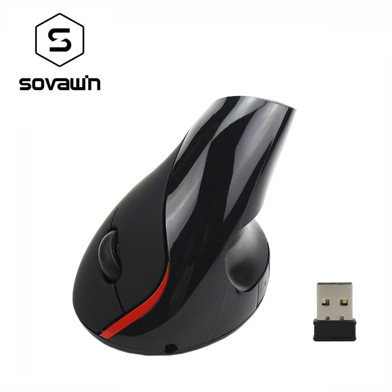 Мышь Компьютерная аккумуляторная беспроводная Вертикальная 5 кнопок 2 4 ГГц