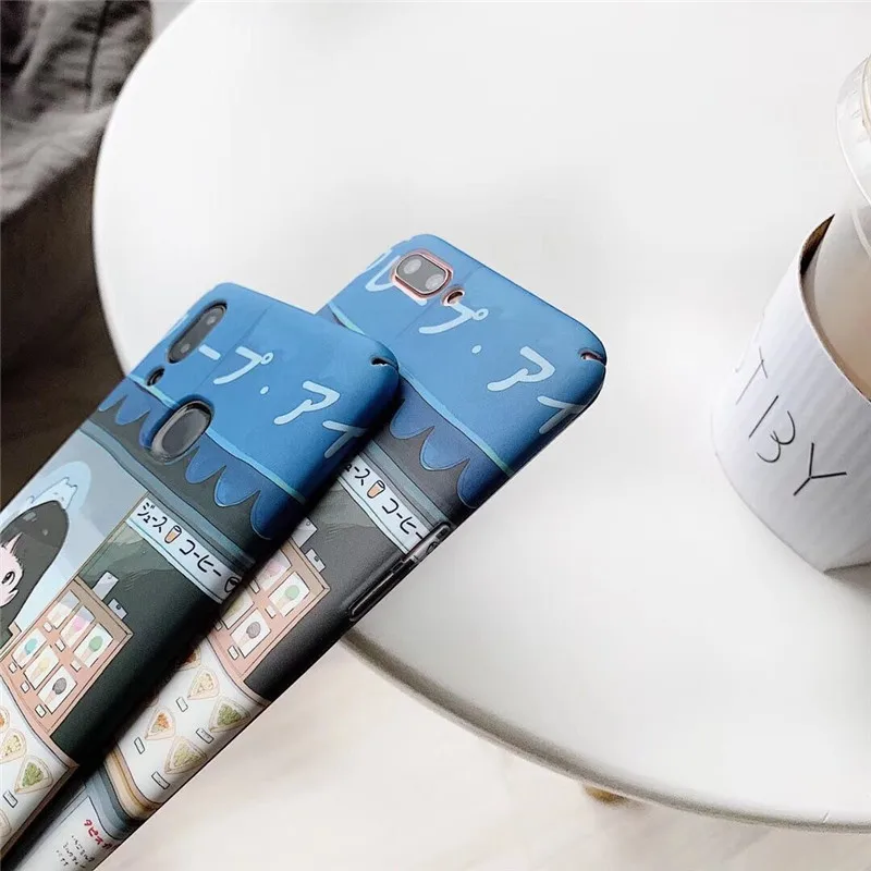 LANCHE Phone Case For Xiaomi Redmi Note 7 8 Cute Anime hard plastic Cover xiaomi mi 9 se A3 lite 6X case |