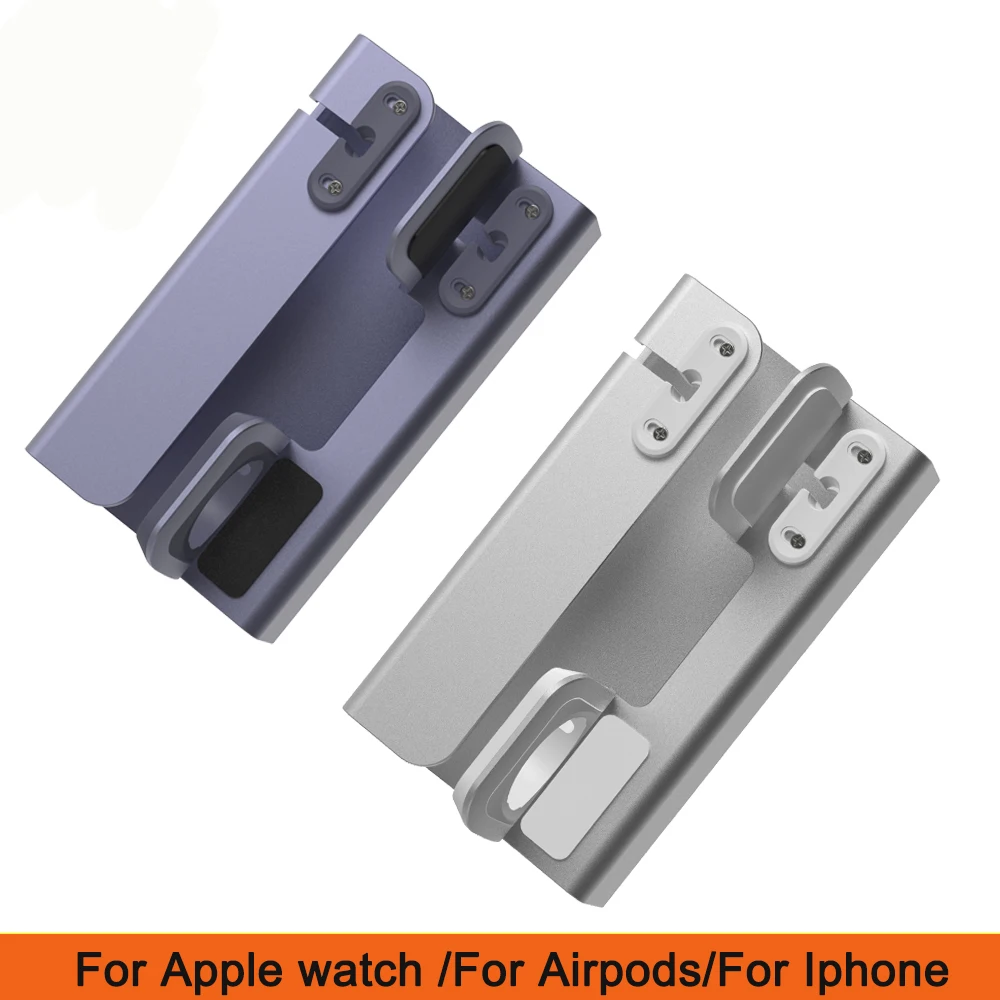 Для Iphone X XR MAX 8/7/6/5/SE Алюминиевая Подставка для зарядки док-станция Apple watch
