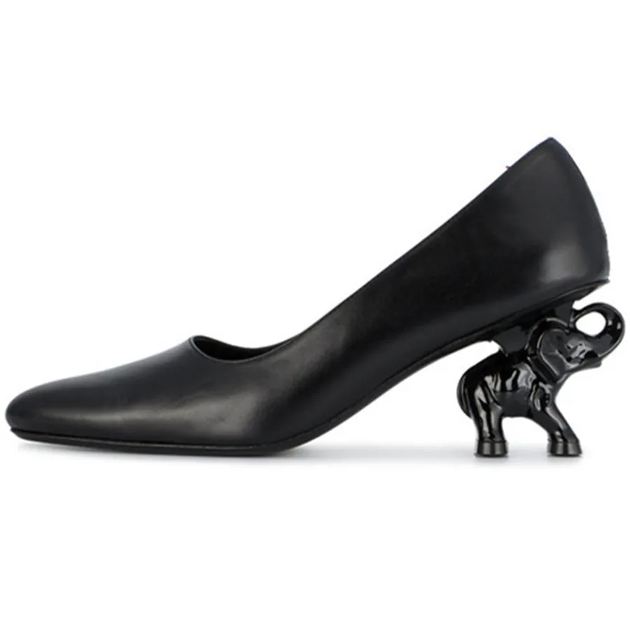 Женские туфли лодочки JAWAKYE весенние из натуральной кожи на высоком каблуке|zapatos