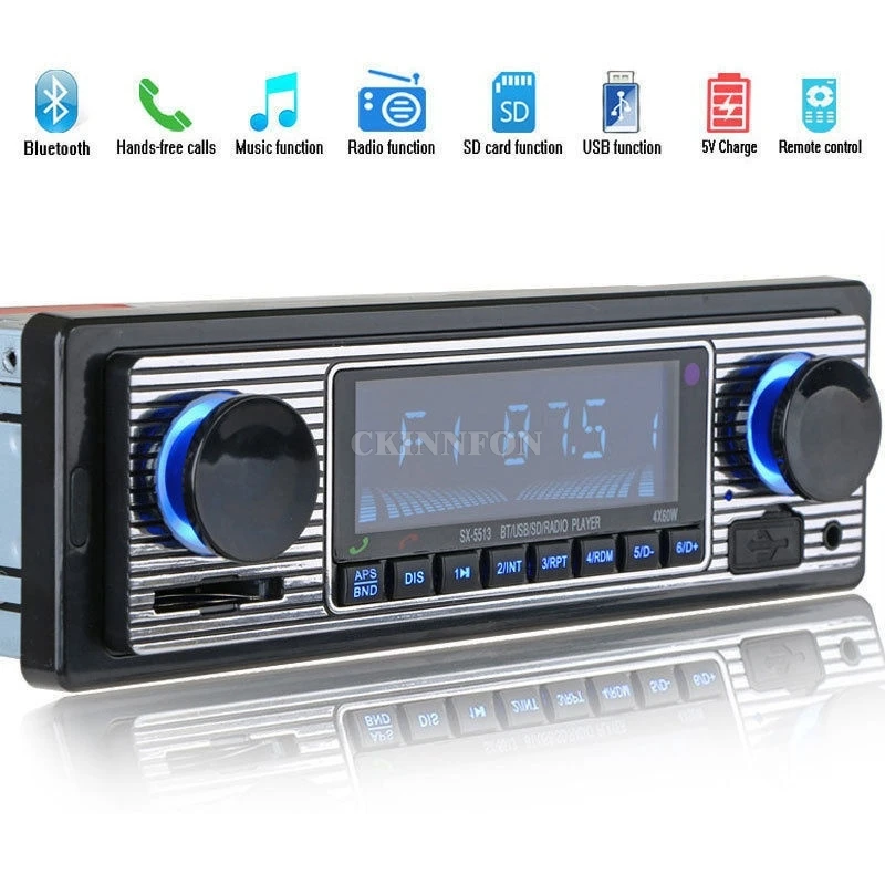10 шт./лот LCD автомобильный комплект Bluetooth CD MP3 плеер USB AUX стерео FM радио в тире