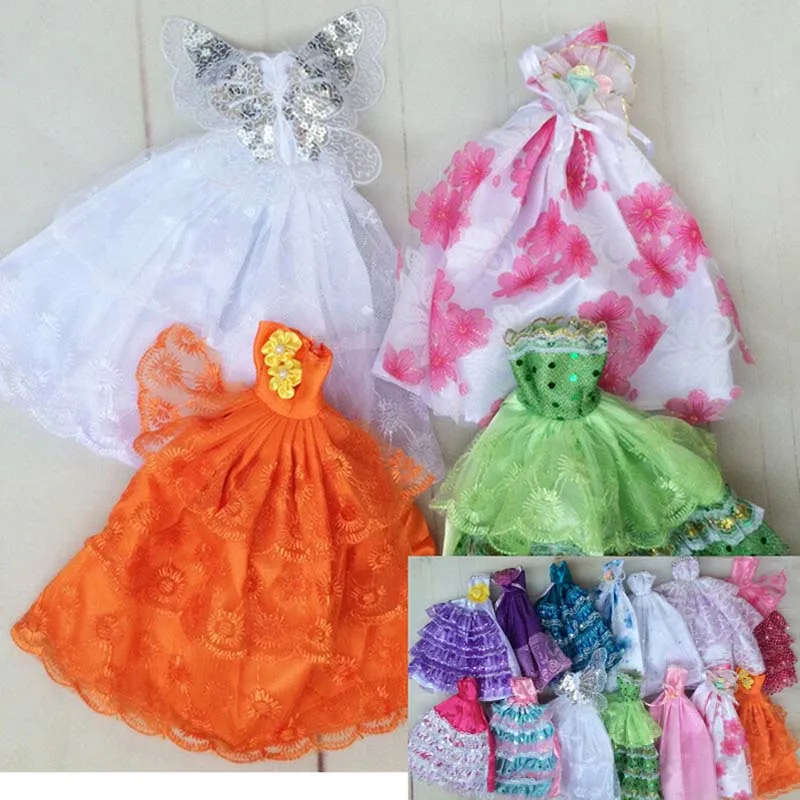 1 х нарядное Кукольное платье ручной работы одежда для Барби детей цвет