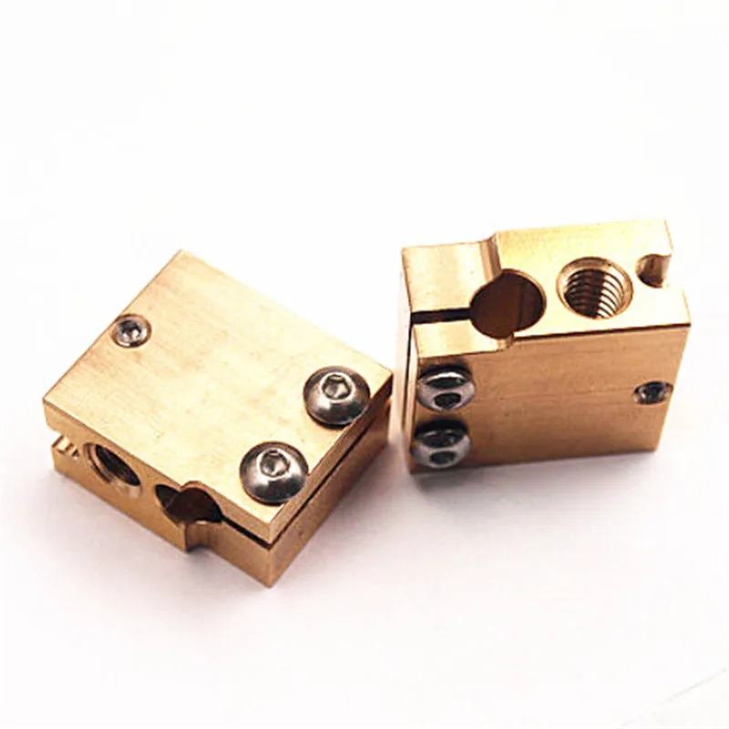 

Funssor High Temperature Copper volcano cartridge type heater block sensor/thermistor/PT100 sensor block V6 hotend