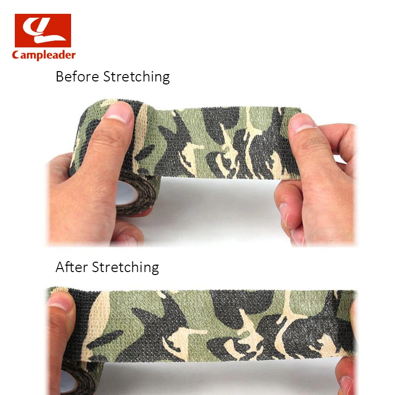 Self-adhesive telescopic camouflage tape outdoor bionic non-woven jungle hunting riding | Спорт и развлечения