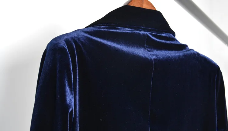 

Single breatsed velvet Europe station new corduroy velvet blazer 2019 female great quality coat slim BLAZER w1579