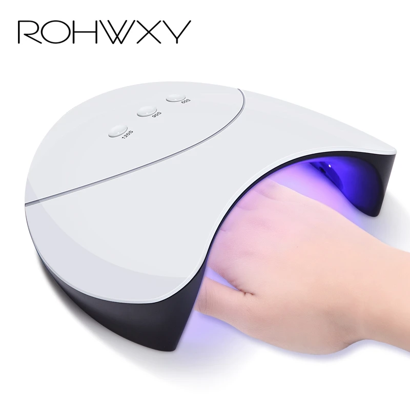 УФ лампа ROHWXY 36 Вт светодио дный лампы для ногтей Сушилка двойная мощность гели USB
