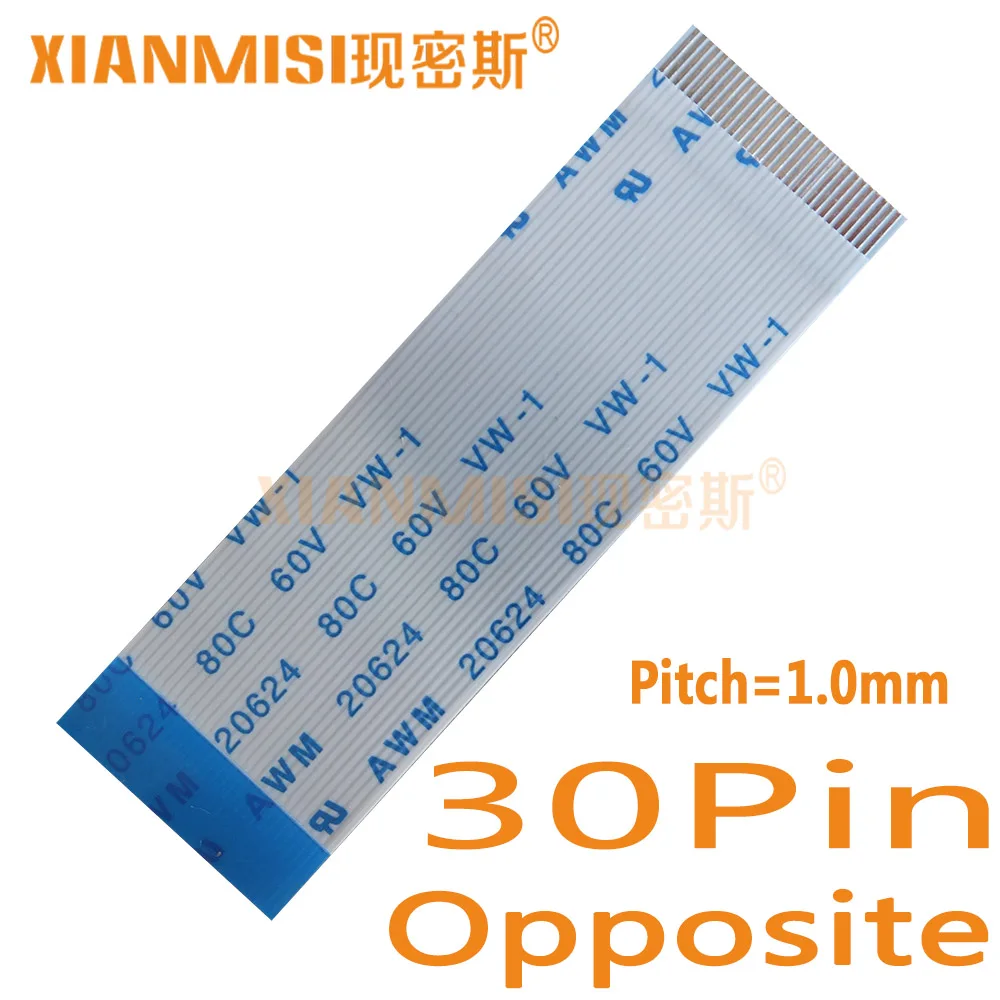 

30Pin Flexible Flat Cable FFC Opposite Side 1.0mm Pitch AWM 20624 80C 60V Length 40cm 45cm 50cm 60cm 80cm 1M 2M 1.5M 3M 5PCS