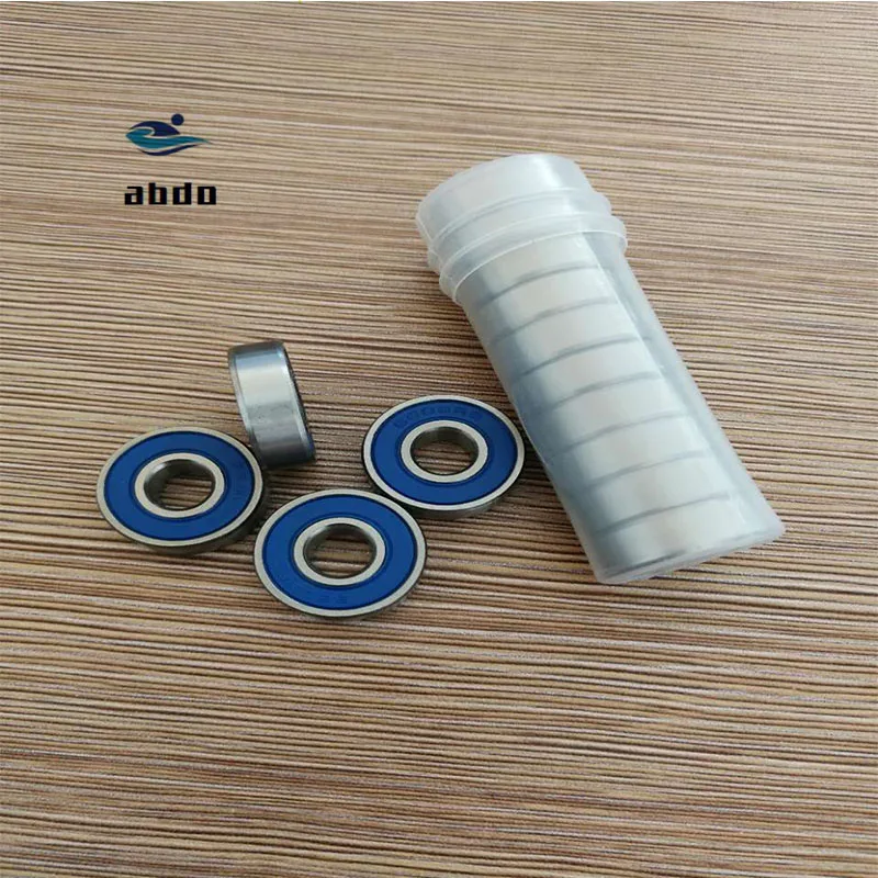 

High quality 10PCS ABEC-5 MR84-2RS MR84 2RS MR84 RS MR84RS 4x8x3 mm Blue rubber sealed miniature deep groove ball bearing