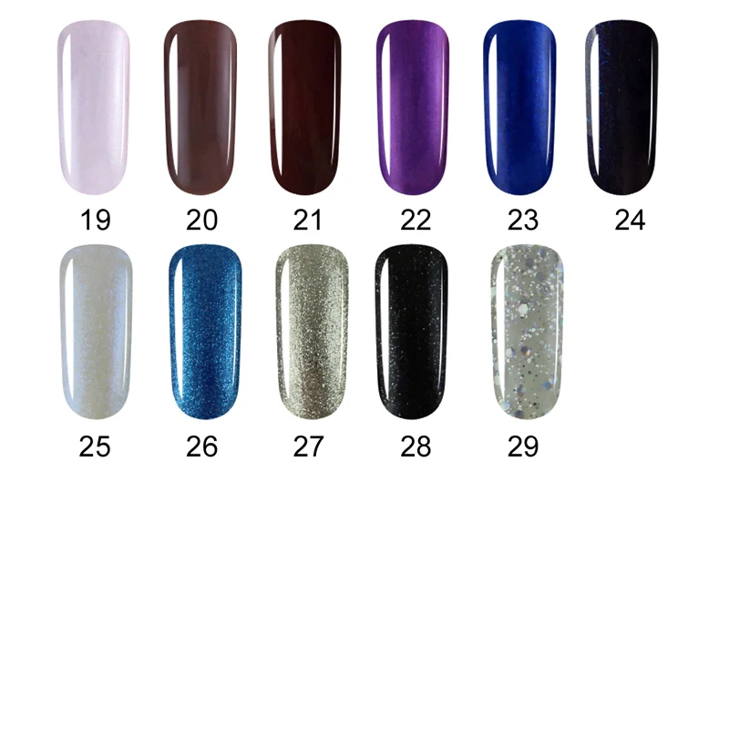 Huration 8 мл обычный гель лак 29 Цвета Nail Art замочить от УФ светодио дный лампа кисти