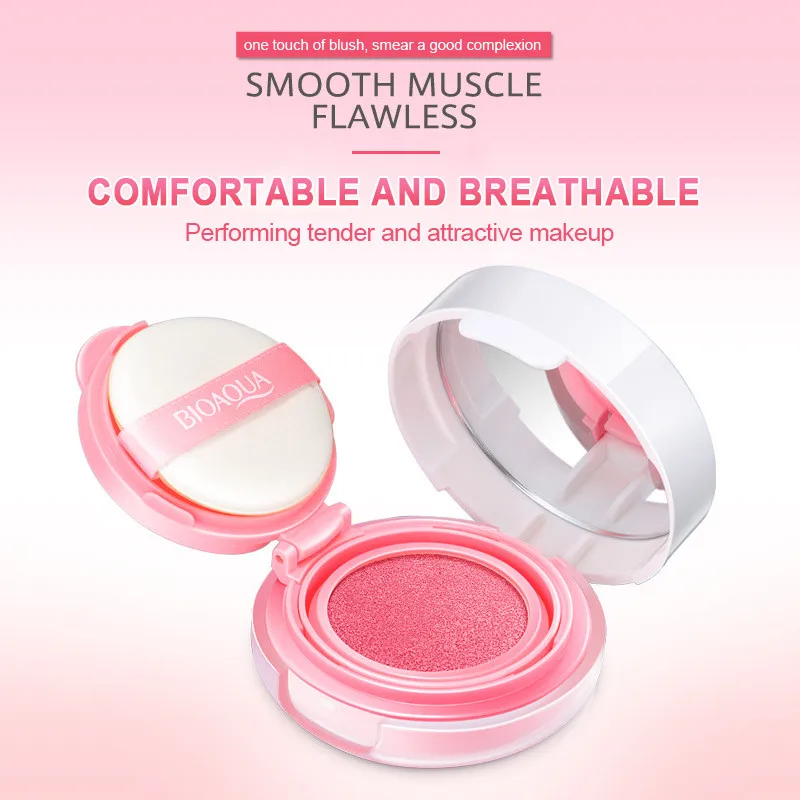 Водонепроницаемая палитра румян BIOAQUA нюдовый макияж Минеральные румяна бронзер