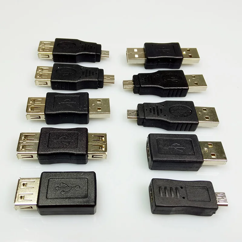 10 шт./компл. полный комплект разъем USB 2 0 типа мама штекер папа 5 контактный микро OTG