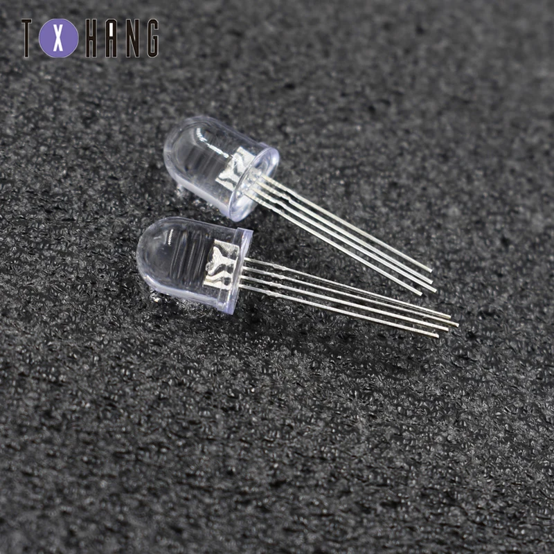 5~ 100 шт 5 мм 10 мм круглый 4pin RGB трехцветный общий анод/катод F5/F10 светодиодный светильник