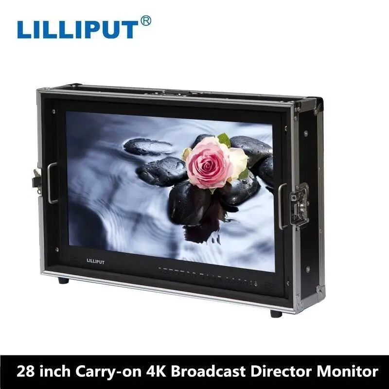 Lilliput 28 &quot3840x2160 вещательный монитор 3G SDI 4K Ultra HD HDMI TALLY режиссерский для камеры|monitor